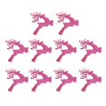thumbnail image 1 of Shoreew 10Pcs Plastic Reindeer Hanging Ornaments Christmas Tree Glitter Elk Decorations Holiday Party Xmas Gifts, 1 of 7