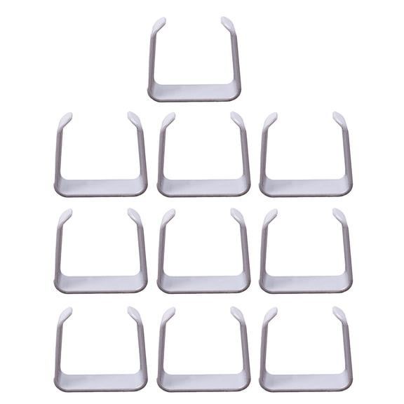 Shoreew 10Pcs Washing Machine Drain Hose Holder Universal No Drill Self-adhesive Washer Water Pipe Fixing Clamp Fasteners Mount