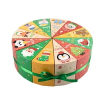 Shoreew 12Pcs/Set Christmas Treat Box Fan Design Cookie Box Combination Cartoon Small Gift Boxes Christmas Candy Boxes for Xmas Party Favors