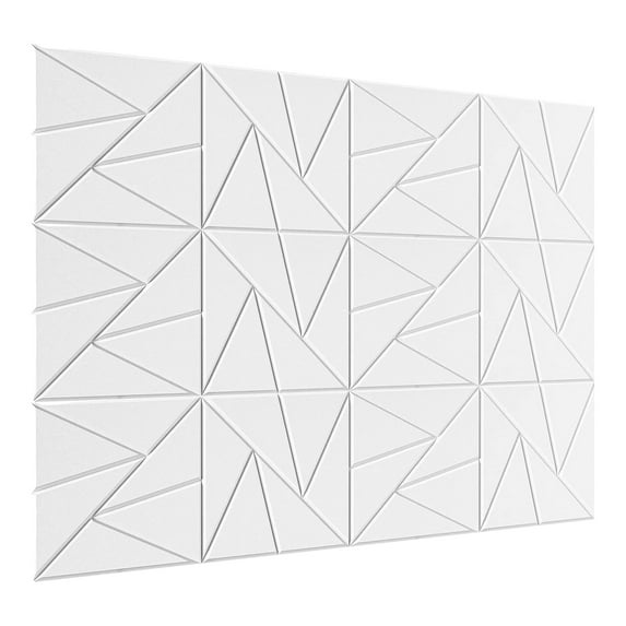 Shoreew 12Pcs Soundproof Wall Panel Self-Adhesive Sound Absorbing High Density Thick Acoustic Foam Panel Noise Reduction Wall Decoration Tile