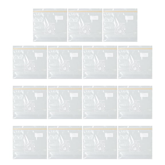 Shoreew 15/25/30Pcs Disposable Plastic Bags Sealed Food Storage Bags Food Grade BPA Free Leakproof Tear-Resistant Fridge Fresh-keeping Bags