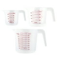 thumbnail image 1 of Shoreew 2/3Pcs Measuring Cup Set Liquid Measuring Cups Easy Pour Spout Clear Markings Baking Cooking Mixing Essential Kitchen Tools for Cooking Baking Pet Food, 1 of 7