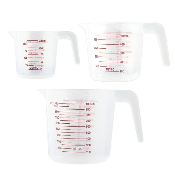 Shoreew 2/3Pcs Measuring Cup Set Liquid Measuring Cups Easy Pour Spout Clear Markings Baking Cooking Mixing Essential Kitchen Tools for Cooking Baking Pet Food