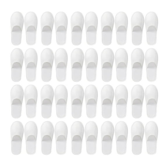 Shoreew 20/40 Pairs Disposable Slippers SPA Hotel Home Travel Guest Coral Velvet Slippers Portable Men Women Adults Non-Slip House Slippers