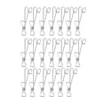thumbnail image 1 of Shoreew 20Pcs Stainless Steel Metal Long Tail Clip with Hooks Rustproof Strong Grip Spring-Loaded Versatile Clothespins Universal Hanging Clips, 1 of 7
