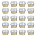 thumbnail image 1 of Shoreew 20Pcs Tinfoil Box with Lid Reusable Disposable Round Food Grade Non-Stick Oven Safe Cupcake Container Aluminum Foil Bowl Baking Mold Kitchen Supplies, 1 of 7