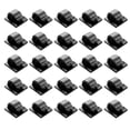 thumbnail image 1 of Shoreew 25 Pcs Computer Cable Organizers Self-adhesive Great Stickiness Anti-slip Wire Fasteners Weather-resistant TV Cord Manangement Clips for Floor And Wall, 1 of 7