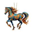 thumbnail image 1 of Shoreew 2D Horse Hanging Ornament Acrylic Flat Horse Decoration Christmas Tree Ornament for Horse Lovers Equestrian Gifts Holiday Decor, 1 of 7