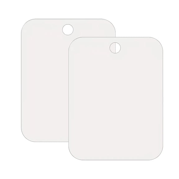 Shoreew 2Pcs Acrylic Fogless Shower Mirror Portable Travel Anti-fog Men Shaving Makeup Mirror Shatterproof Frameless Bathroom Wall Hanging Vanity Mirror