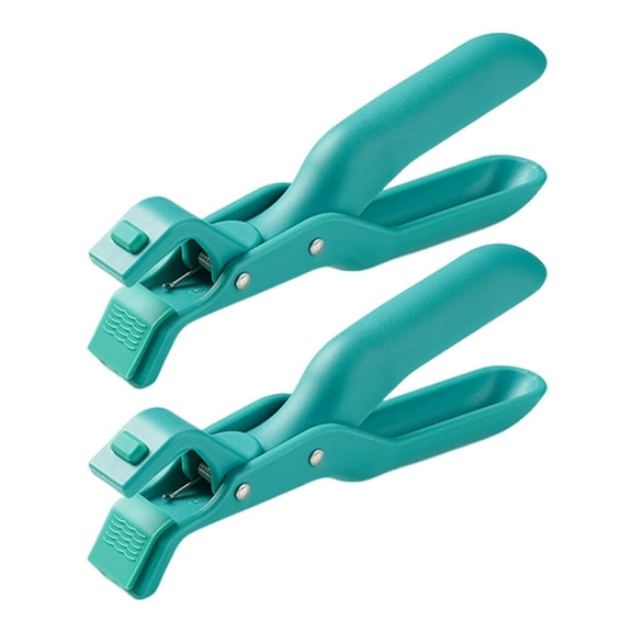 Shoreew 2Pcs Anti-Slip Bowl Clip Hot Plate Grippers Multi-Function Safety Grip for Microwave Pizza Pan Hot Bowls Easy to Clean Kitchen Tool