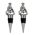thumbnail image 1 of Shoreew 2Pcs Christmas Tree Wine Stoppers Reusable Bottle Sealers Festive Bottle Stopper Wine Cork Beverage Decor Xmas Party Favors Art Decorations, 1 of 6