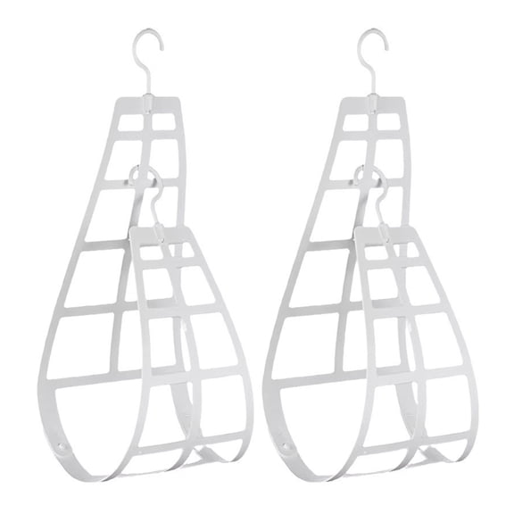 Shoreew 2Pcs Hanging Pillow Drying Racks Strong Load-bearing Adjustable Windproof Bedding Throw Pillows Hanger Plush Doll Dryer Rack