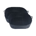 thumbnail image 1 of Shoreew 2Pcs Non-Stick Silicone Liner Mat 8-Inch Square Air Fryer Pad for 4-7 QT Air Fryers Heat Resistant Dishwasher Safe BPA-Free Cooking Accessory, 1 of 7