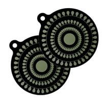 Shoreew 2Pcs Non-Stick Silicone Stove Mat Induction Cooktop Protector 9.5-inch Reusable Pad for Cooktop Heat-Resistant Stove Cover