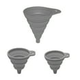 thumbnail image 1 of Shoreew 3Pcs Silicone Funnel Set Collapsible Kitchen Funnels Large Medium Small Funnels for Liquid Transfer Heat Resistant Bottling Kitchen Gadgets, 1 of 7