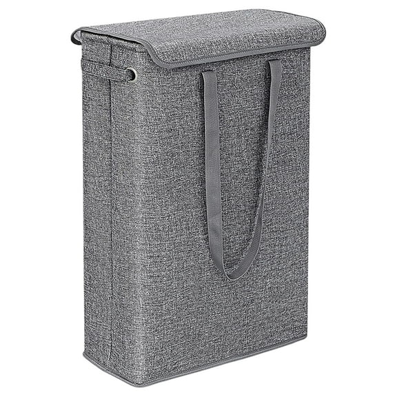 Shoreew 45L Dirty Clothes Basket Space-saving Slim Laundry Hamper Large Capacity Clothes Storage Bin for Home