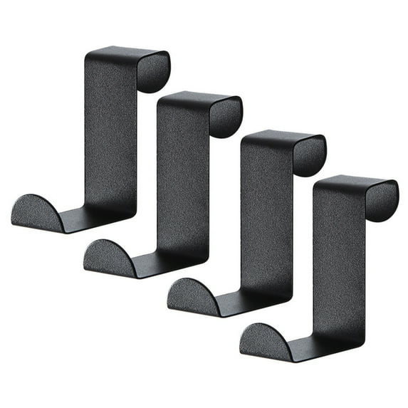 Shoreew 4Pcs Door Back Hooks Rustproof Anti-deform Strong Load-Bearing Coat Towel Organizer Cabinet Hanger Hooks