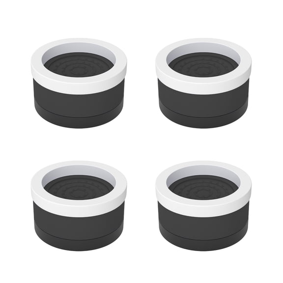 Shoreew 4Pcs Round Furniture Riser Heavy Duty Bed Riser Stackable Anti-slip Table Desk Couch Chair Sofa Cabinet Leg Lift Riser Heightening Foot Pad