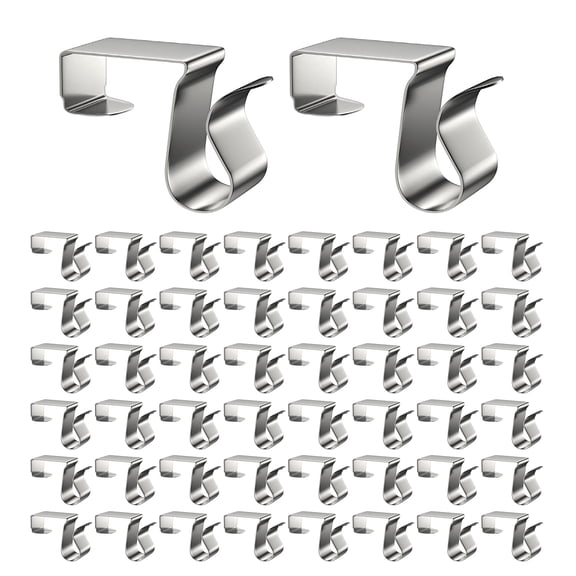 Shoreew 50 Pcs Gutter Clip-on Light Hooks Outdoor Holiday Lights Hanger Gutter Clips Roof Hooks Christmas Light Hooks for Gutter Kitchen Garden Seasonal Lighting Festive Decor