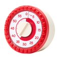 thumbnail image 1 of Shoreew 55-Minute Pink Mechanical Kitchen Timer Cooking Baking Eggs Loud Alarm Kitchen Timer Magnetic Back Visual Timer, 1 of 7