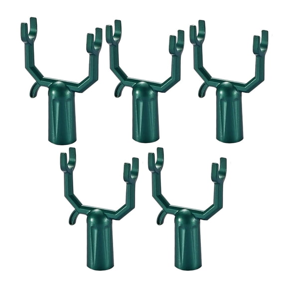 Shoreew 5Pcs Clothes Hook Pole Fork Heavy Duty Aluminum Alloy Universal Clothing Hanger Reacher Hook Head Replacement Accessories