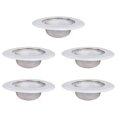 thumbnail image 1 of Shoreew 5Pcs Kitchen Sink Strainer Stainless Steel Mesh Sink Strainer with Large Wide Rim Anti-Rust Large Basket Strainer Anti-Clog Garbage Disposal Cover, 1 of 7