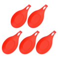 thumbnail image 1 of Shoreew 5Pcs Silicone Spoon Rest Holder Heat-Resistant Spoon Holder Multi-Use Fruit Tray Snack Dish Kitchen Utensils Organizer, 1 of 7