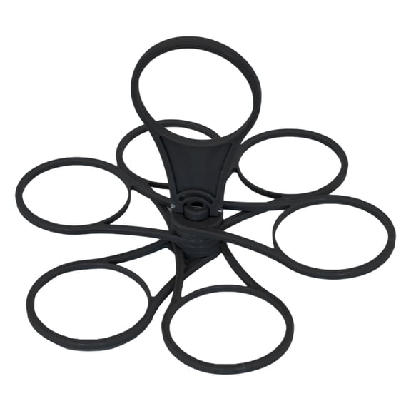 Shoreew 6-Cup Foldable Coffee Carriers Portable Drink Holder Tray with Handle Universal Cup Holder for Parties Camping Beverages