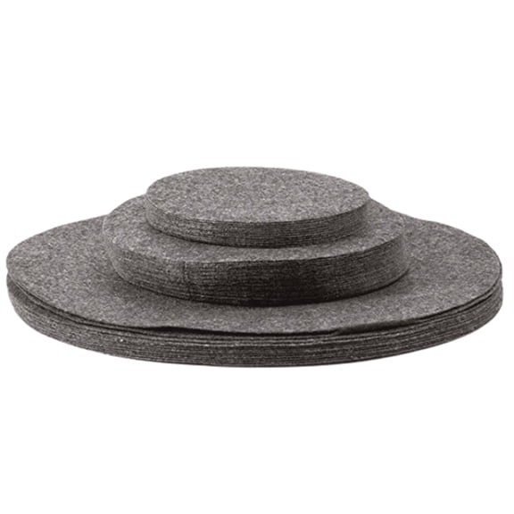 Shoreew 60Pcs Set Felt Plate Dividers 3 Sizes Thick Round Stackable Cookware Pan China Dish Separators Pads Mats Protectors Kitchen Supplies