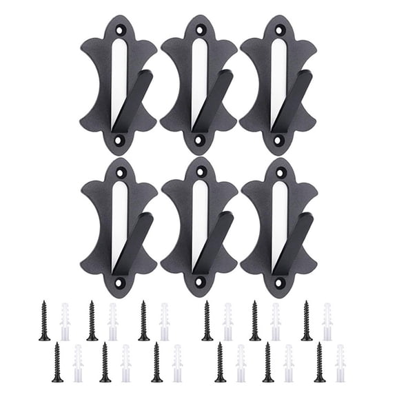 Shoreew 6Pcs European Mount Metal Skull Hanger Heavy Duty Deer Mule Antelope Coyote Small Game Animals Skull Wall Hanging Hook Rack