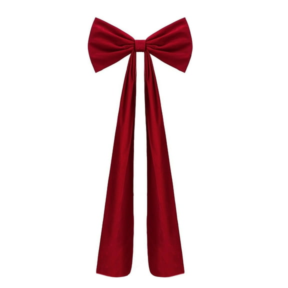Shoreew 71 Inches Christmas Extra Large Velvet Bow Giant Xmas Tree Toppers Bows for Home Wreath Wall Backdrop Birthday Wedding Party Decoration