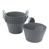 Shoreew Air Fryer Egg Poacher Silicone Cupcake Baking Cups Non-stick Muffin Mold Reusable Ramekins for Air Fryer Ovens