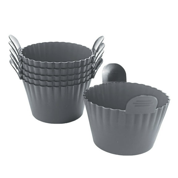 Shoreew Air Fryer Egg Poacher Silicone Cupcake Baking Cups Non-stick Muffin Mold Reusable Ramekins for Air Fryer Ovens