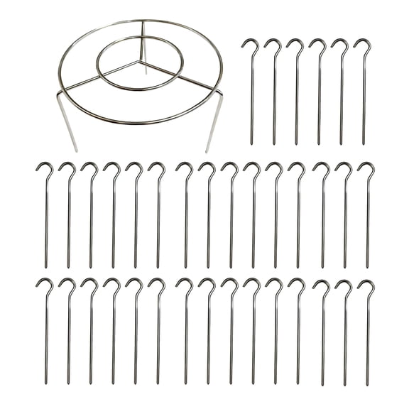 Shoreew Air Fryer Skewer Stand Stainless Steel Vertical Grill Holder for Grilling Home Kitchen Kabobs Skewer Air Fryer Accessories for BBQ Lovers