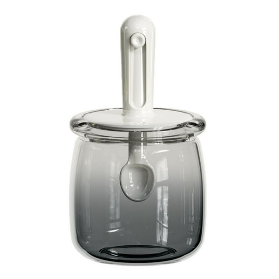 Shoreew Airtight Glass Spice Jars with Retractable Spoon Leakproof & Moisture-Proof Storage Container for Herbs Salt Pepper Compact Kitchen Organizers for Pantry Outdoor Travel