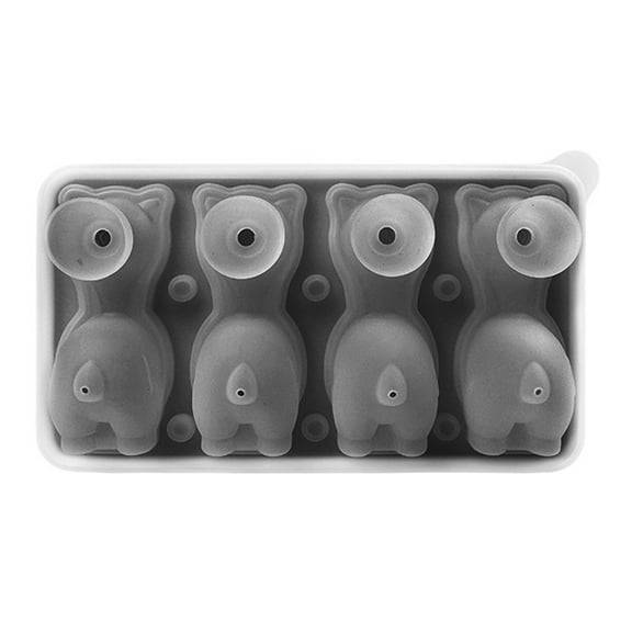 Shoreew Alpaca Ice Mold Silicone BPA-Free Easy Release Ice Pop Mold Reusable Soap Candle Mold DIY Ice Cream Maker for Home Kitchen Outdoor Travel Dining