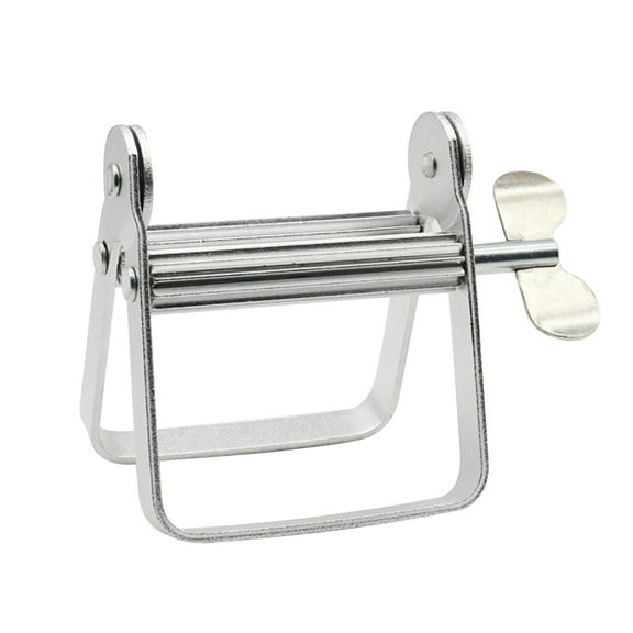 Shoreew Aluminum Alloy Squeezer Toothpaste Dispenser Compact Design Portable Toothpaste Tube Wringer Hand Roller Tool