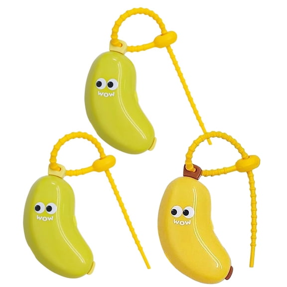 Shoreew Banana Toothbrush Case Holder Toothpaste Dispenser Portable Travel Storage Box Waterproof Tooth Brush Caps Holder for Travel Daily Use