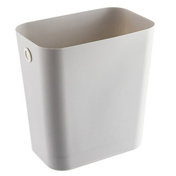 Shoreew Bathroom Gap Trash Can Uncovered Narrow Plastic Waste Basket with Fixed Hole Space Saving Slim Garbage Can for Bedroom Kitchen Living Room Office