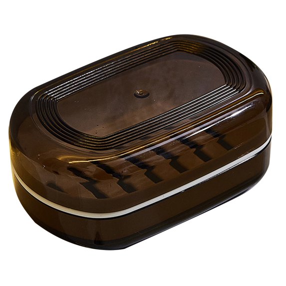 Shoreew Bathroom Soap Box Double-layer Quick Drainage Transparent with Lid And Removable Draining Rack Dustproof Hotel Kitchen Soap Tray Soap Holder Soap Organizer