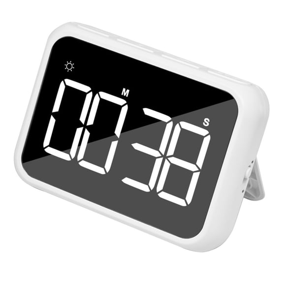 Shoreew Big Timer with Night Light Portable Battery Powered Magnetic Versatile Countdown Stopwatch for Cooking Classroom Baking