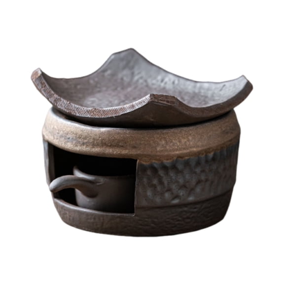Shoreew Ceramic Aromatherapy Candle Warmer Incense & Tea Pot Heater Diffuser Zen Atmosphere Decor for Home Meditation