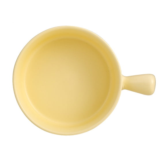 Shoreew Ceramic Baking Bowl Microwave Safe Oven Dish with Handle Heat Resistant Soup Crock Easy Clean Dishwasher Safe Small Soup Bowl for Onion Soup