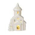 thumbnail image 1 of Shoreew Ceramic Snow House LED Decor Nordic Christmas Village Tabletop Lamp Creative Festive Centerpiece for Mantel And Shelf Display, 1 of 7