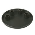 thumbnail image 1 of Shoreew Ceramics Advent Candle Holder Matte Black White Taper Candle Tray 4 Candlestick Seats Dining Table Decoration Halloween Christmas Table Centerpiece, 1 of 7