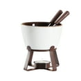 thumbnail image 1 of Shoreew Chocolate Fondue Mugs Set with Forks 300ml Ceramic Melting Pot Set for Chocolate Cheese Butter Tealight Candle Fondue Pot, 1 of 7