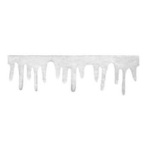 Shoreew Christmas Fake Snow Blanket Icicle Artificial Snow Fireplace Blanket Roll Fluffy Fake Snow Mantel Cover for Winter Village Fireplace Decoration