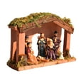 thumbnail image 1 of Shoreew Christmas Nativity Figurine Set Jesus Manger Scene Holy Family Resin Statue Religious Christmas Stable Figures Set for Indoor Tabletop Decor, 1 of 6