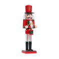 thumbnail image 1 of Shoreew Christmas Nutcracker Ornament Large Wooden Soldier Nutcracker Figurine for Christmas Tree Front Door Hotel Decoration, 1 of 7
