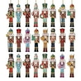 thumbnail image 1 of Shoreew Christmas Nutcracker Ornaments Small Wooden Soldier Nutcracker Hanging Decoration for Christmas Tree Holiday Party Decor, 1 of 6